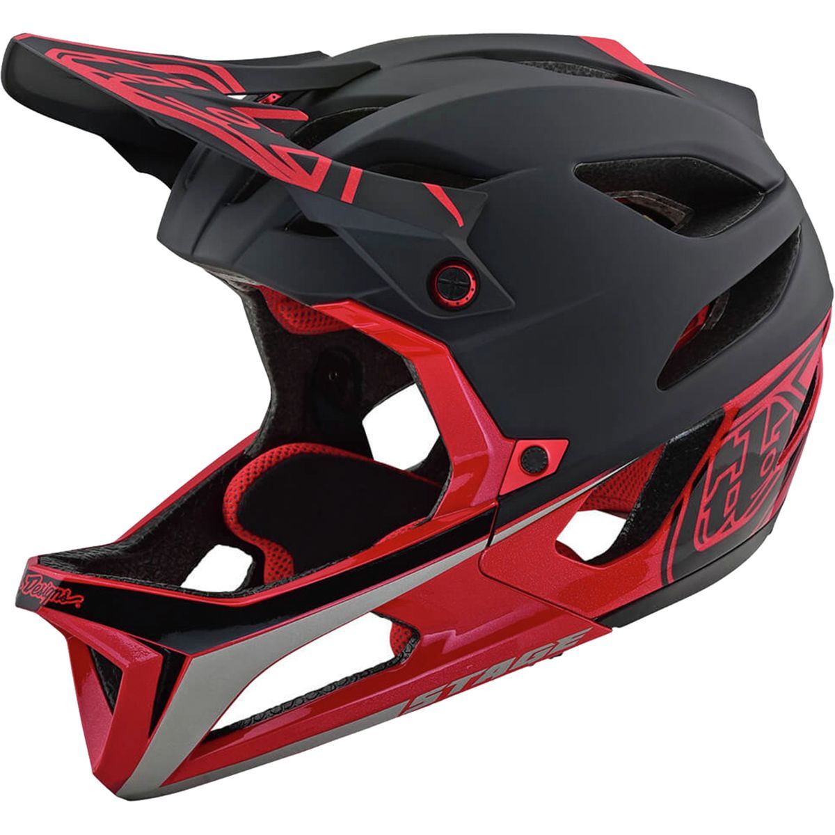 Troy Lee Designs Stage Mips Helmet Race Black/Red, M/L
