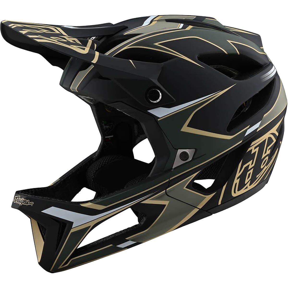 Troy Lee Designs Stage Mips Helmet Ropo Green/Gold, XS/S