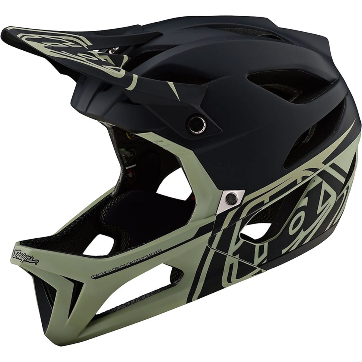 Troy Lee Designs Stage Mips Helmet Stealth Black/Stone Gray, XL/XXL