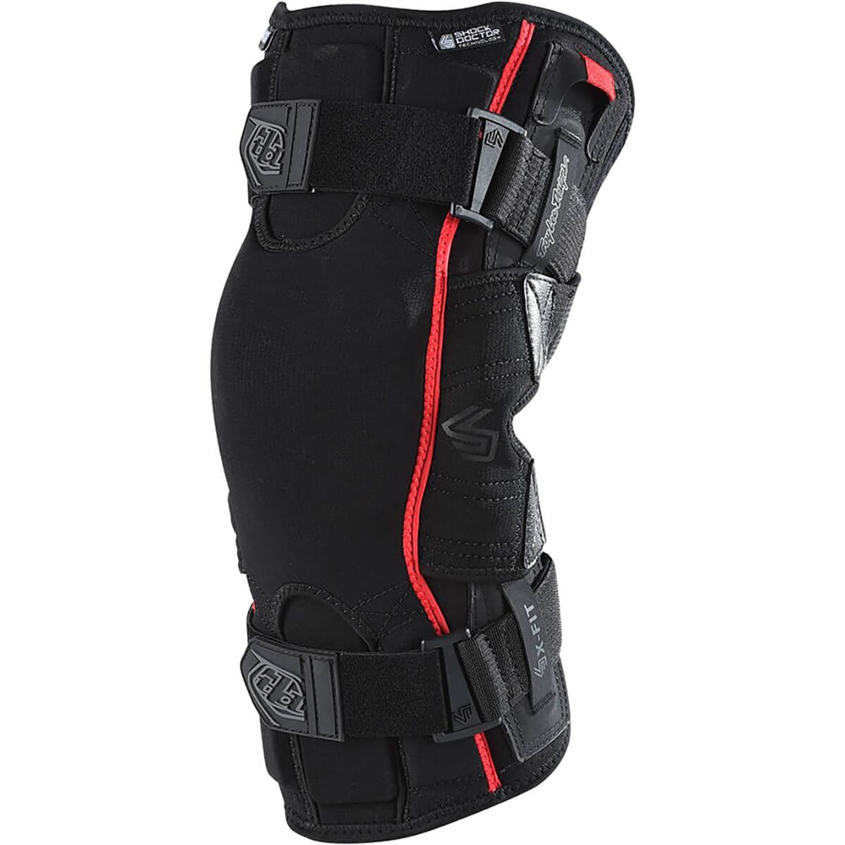 Image of Troy Lee Designs 6400 Knee Brace Solid Black, XXL