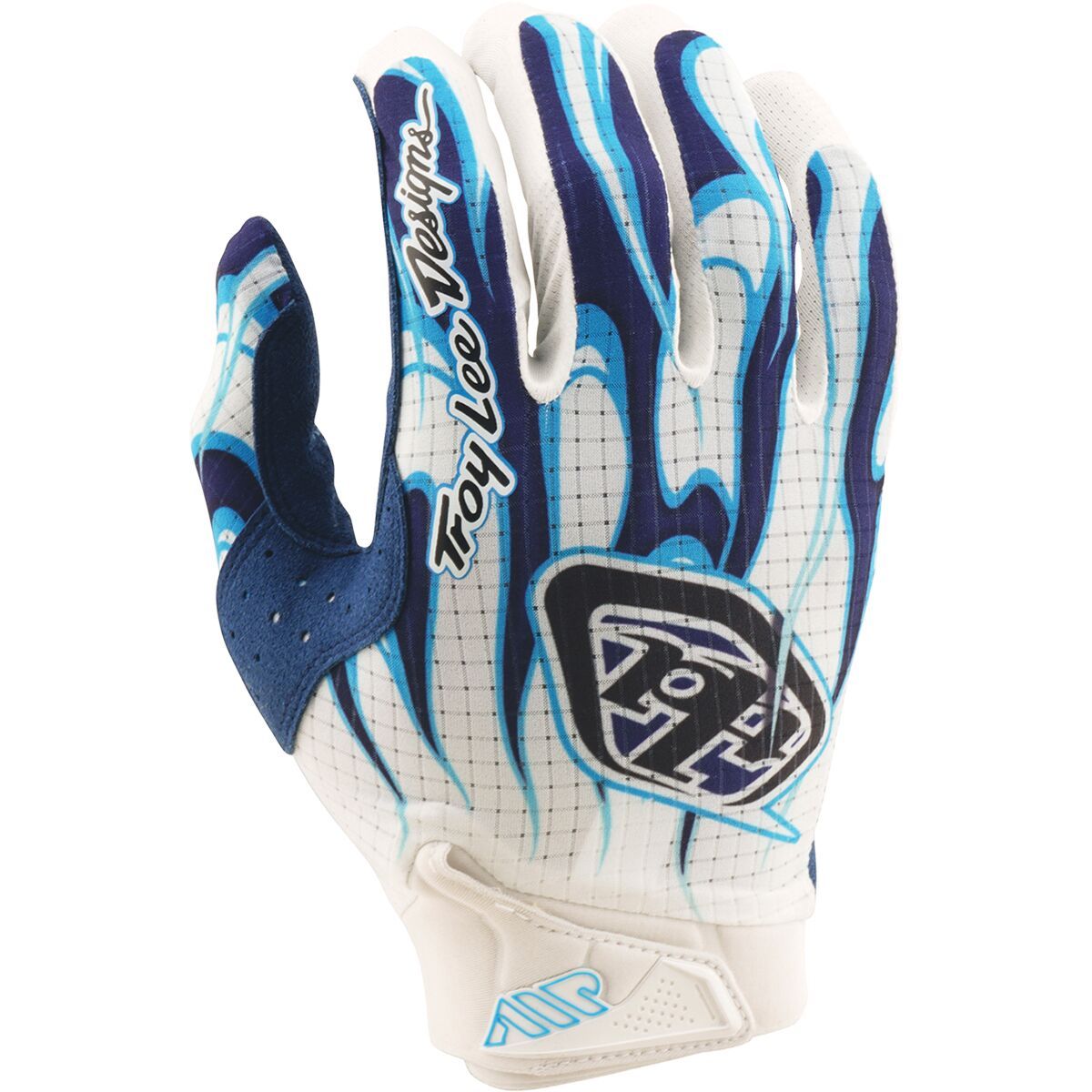 Image of Troy Lee Designs Air Glove - Men's Torched White/Blue, XL