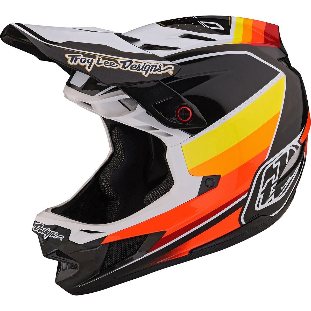 Troy Lee Designs D4 Carbon Mips Helmet Black/White, XXL