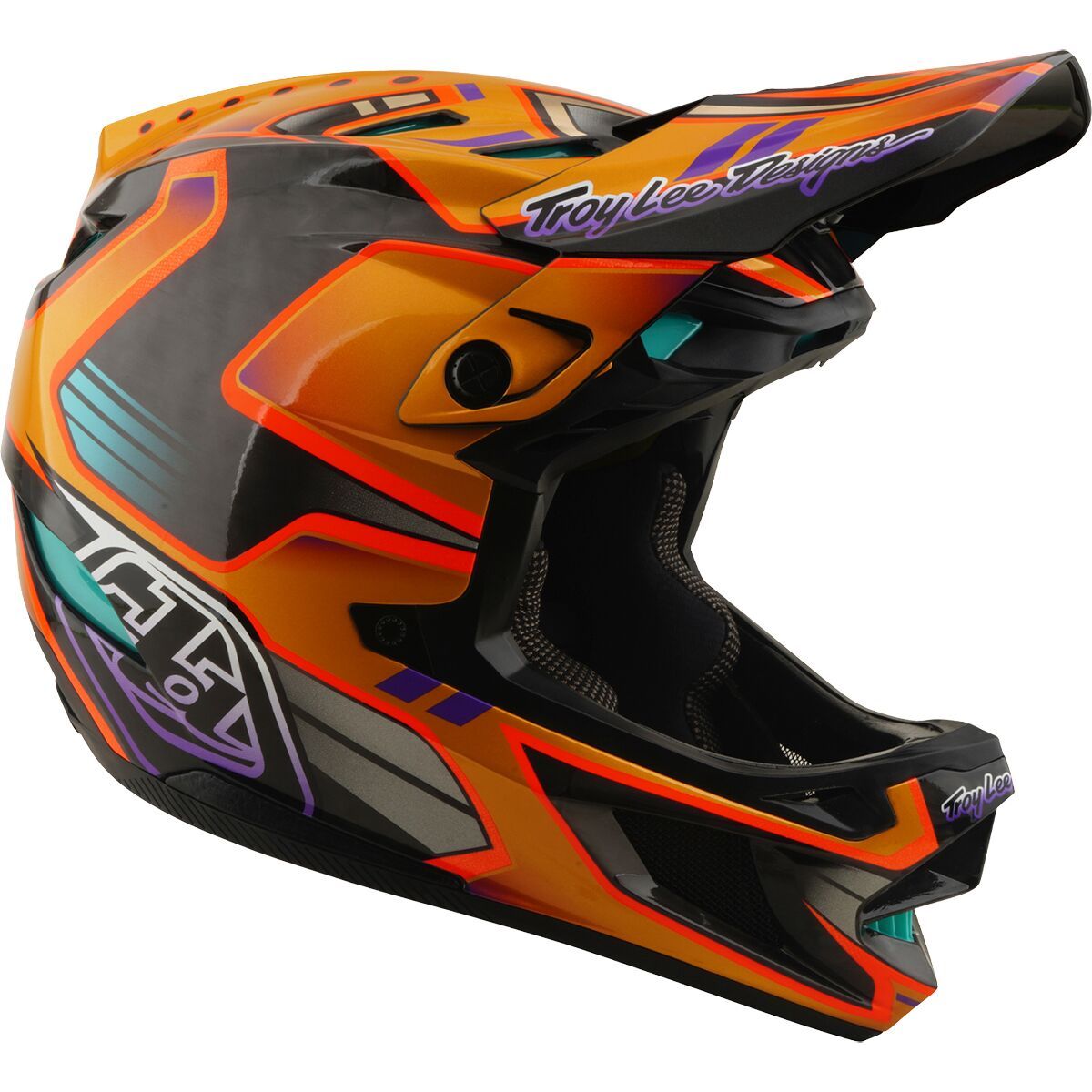 Image of Troy Lee Designs D4 Carbon Mips Helmet Crest Gold, L