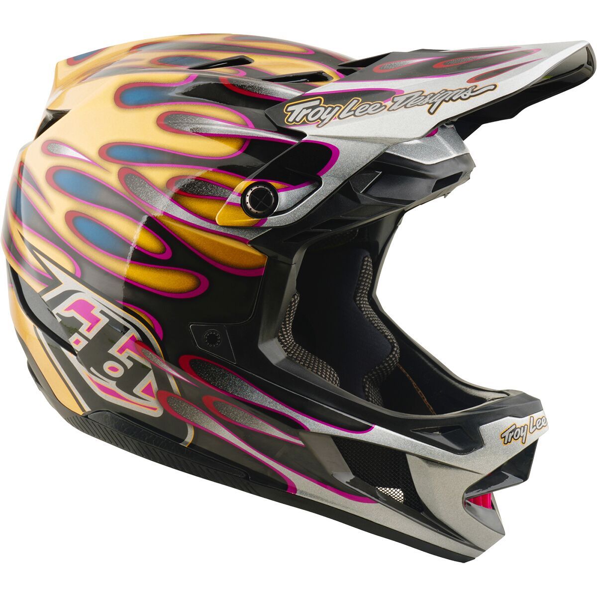Image of Troy Lee Designs D4 Carbon Mips Helmet Overspray Gold/Black, L