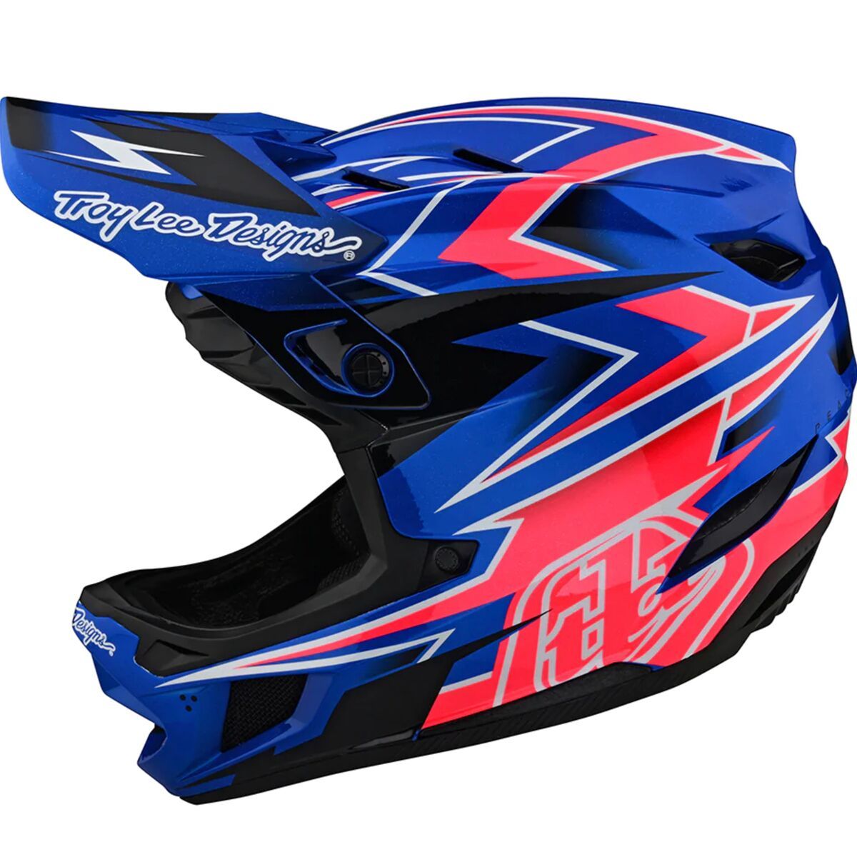 Troy Lee Designs D4 Composite Mips Helmet Volt Blue, XS