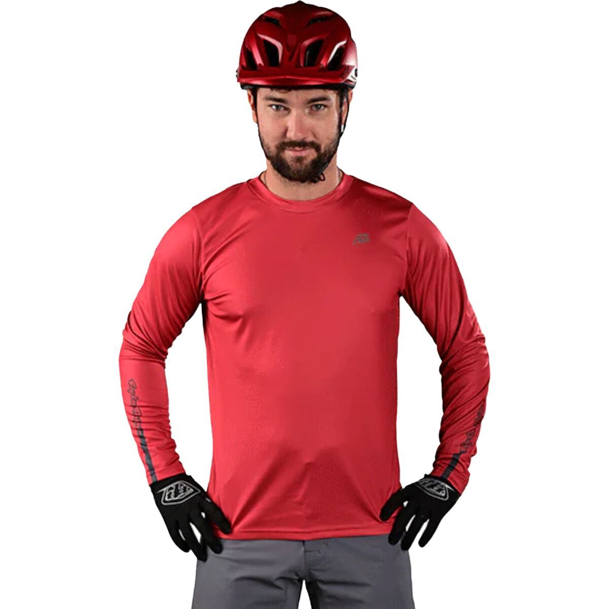 Troy Lee Designs Flowline Long-Sleeve Jersey - Men's Baked Apple, XL