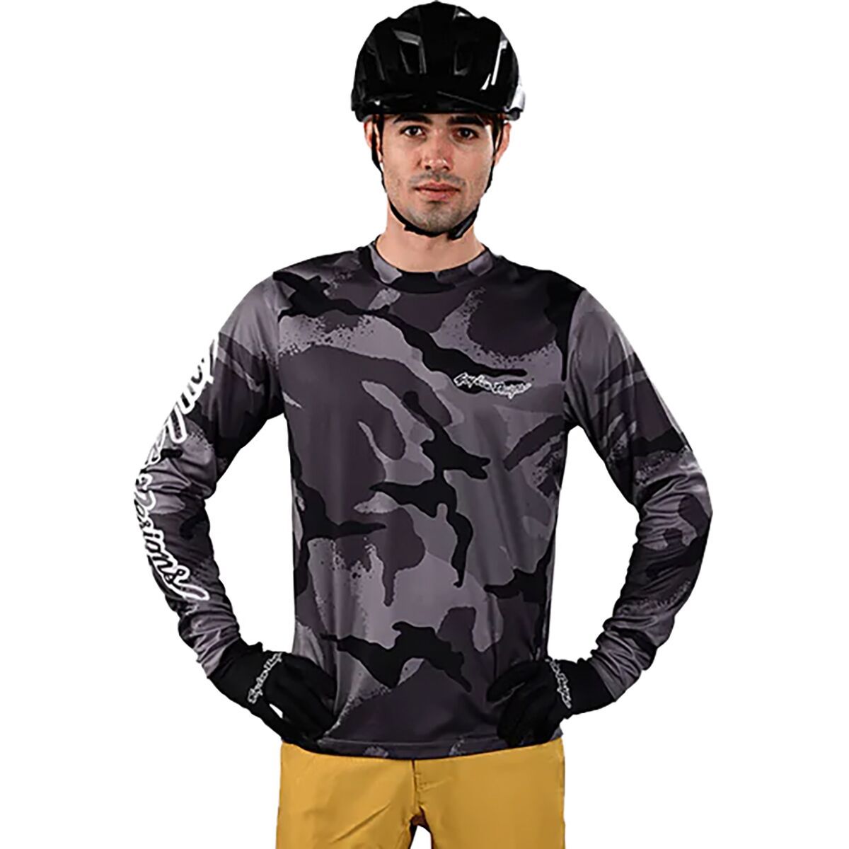 Troy Lee Designs Flowline Long-Sleeve Jersey - Men's Carbon, XL