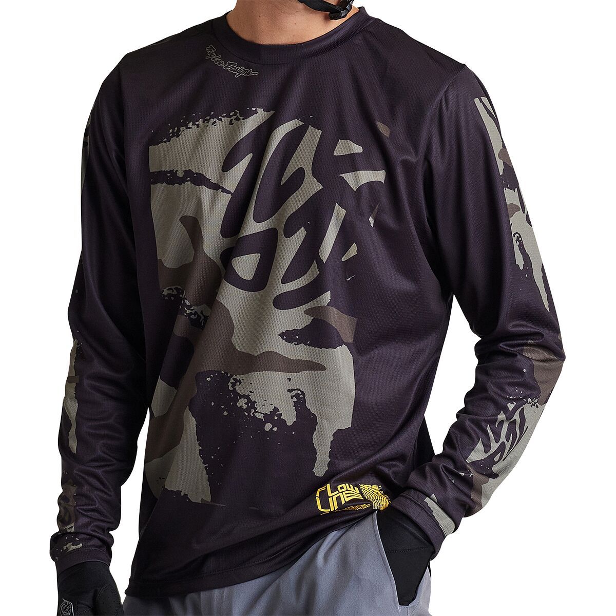 Troy Lee Designs Flowline Long-Sleeve Jersey - Men's Confined Black, XXL