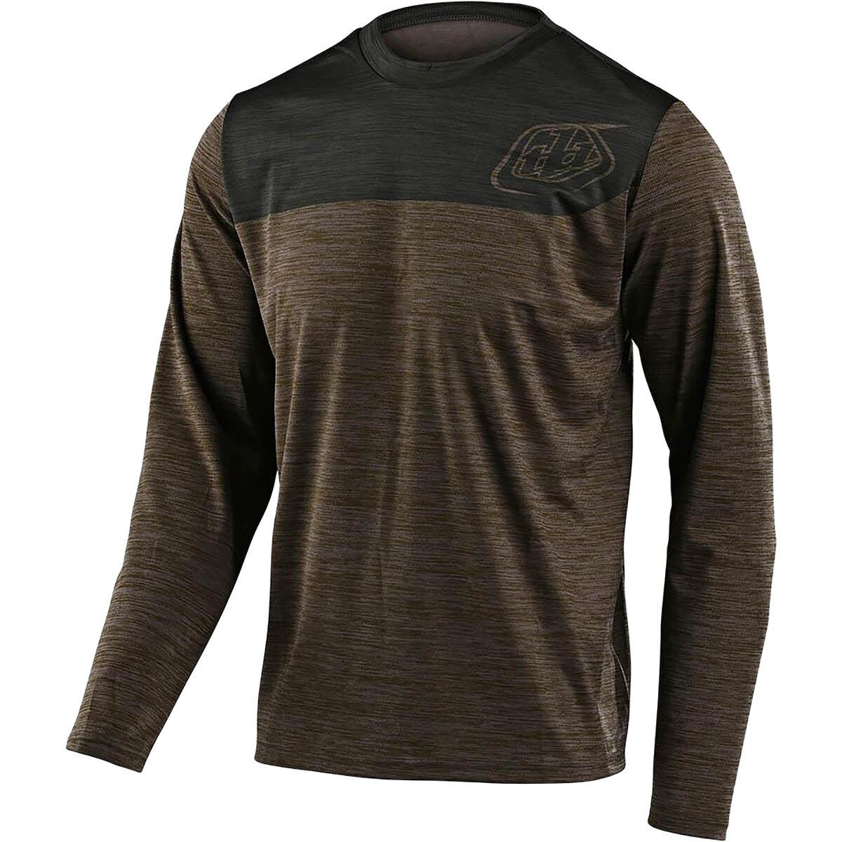 Troy Lee Designs Flowline Long-Sleeve Jersey - Men's Heather Walnut/Charcoal, XL
