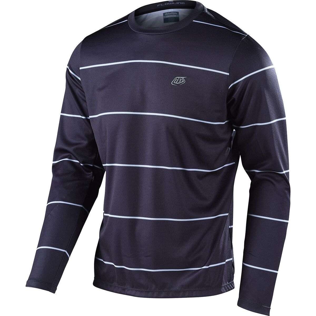 Image of Troy Lee Designs Flowline Long-Sleeve Jersey - Men's Revert Black, M