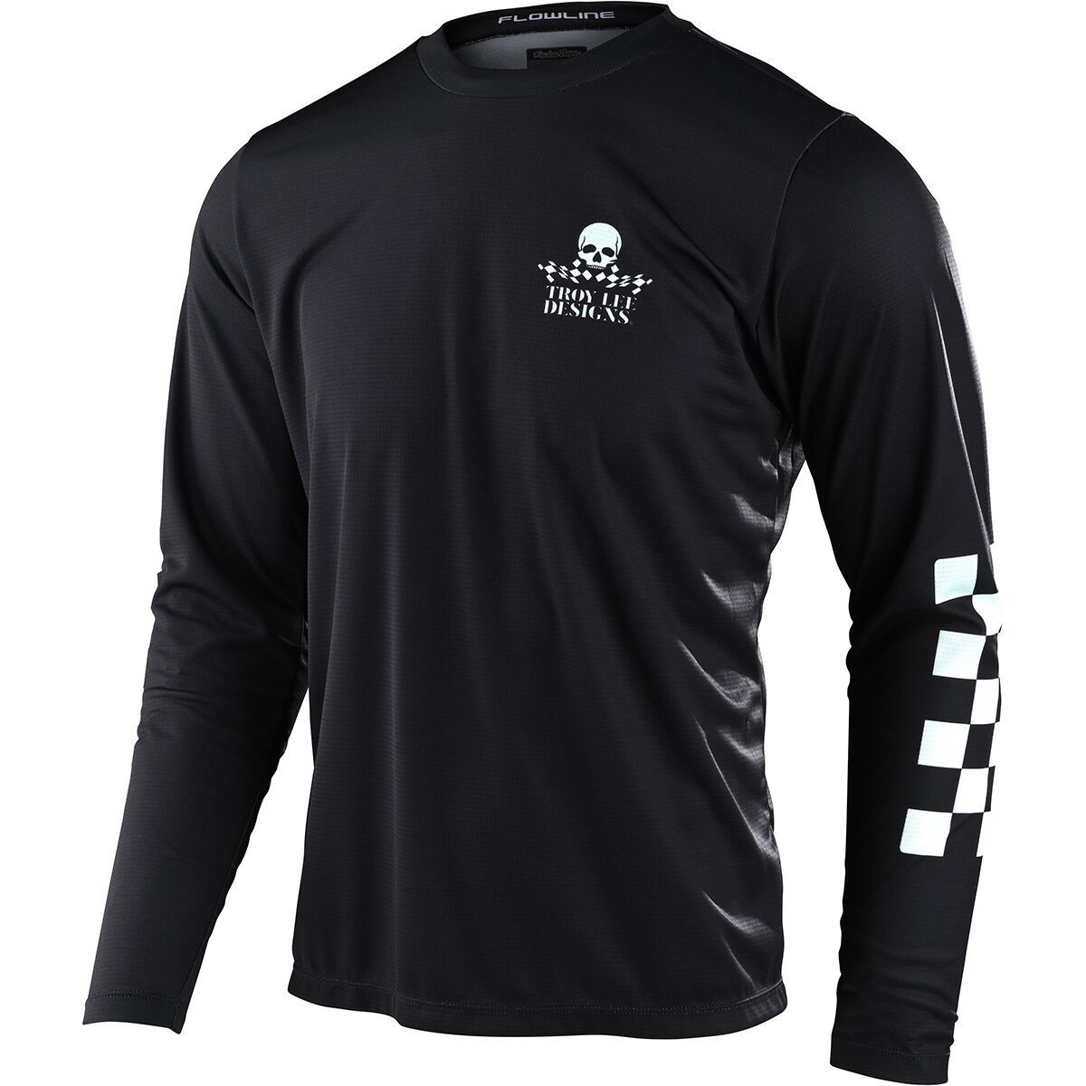 Troy Lee Designs Flowline Long-Sleeve Jersey - Men's Service Black, M