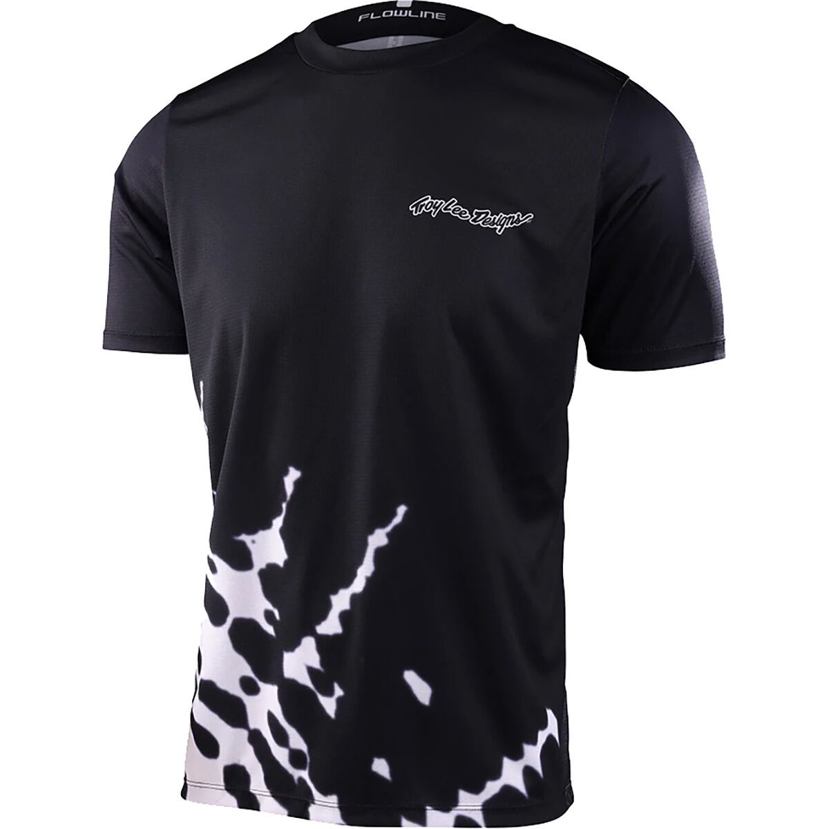 Troy Lee Designs Flowline Short-Sleeve Jersey - Men's Big Spin Black, XL