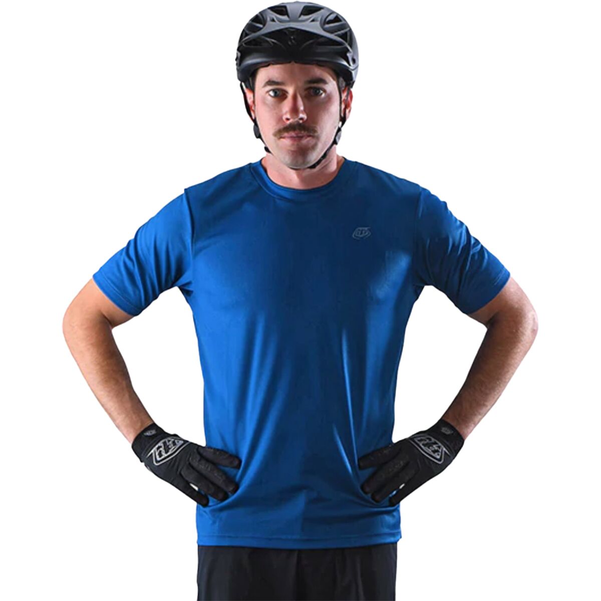 Troy Lee Designs Troy Lee Designs Flowline Short-Sleeve Jersey - Men's Plot Charcoal, S