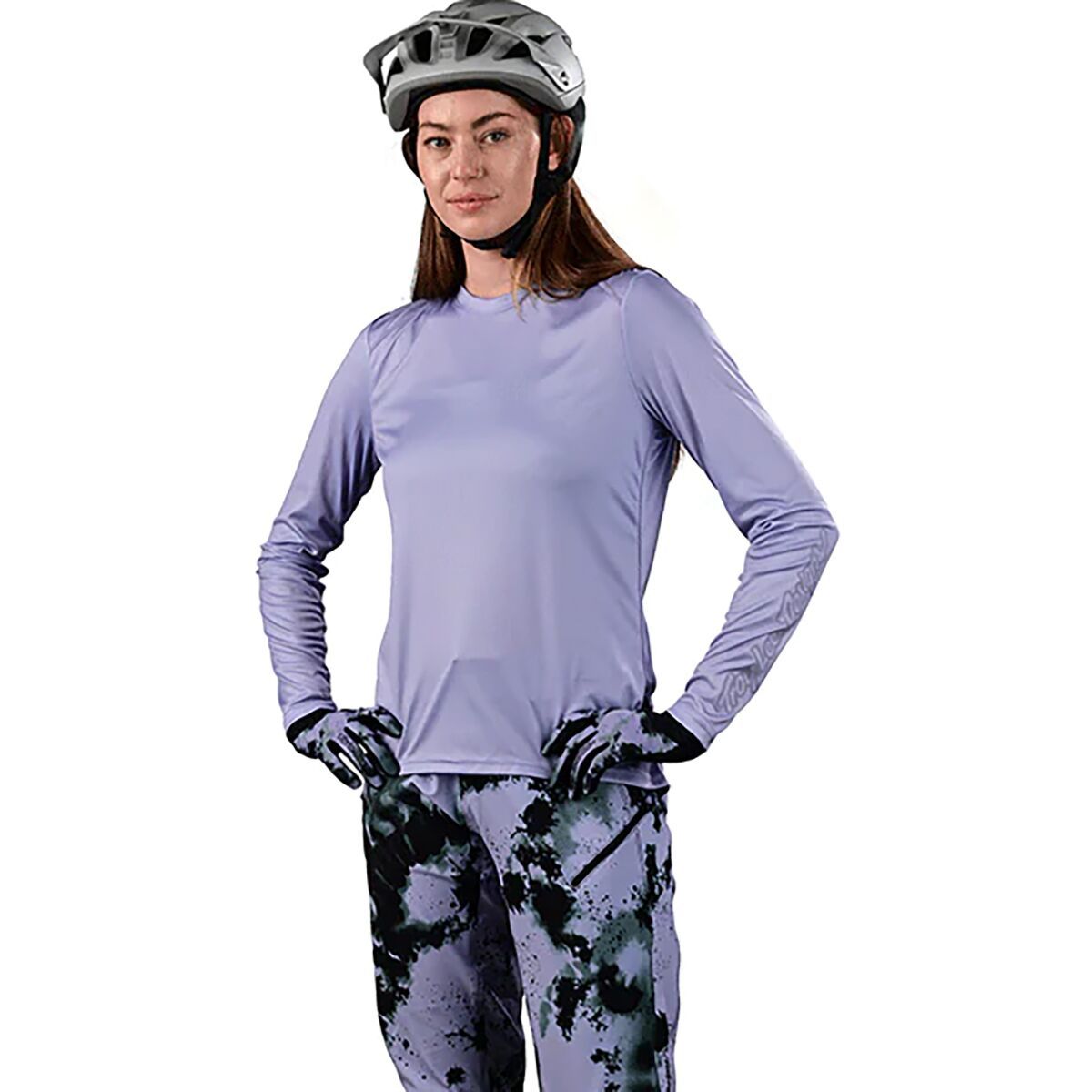 Troy Lee Designs Lilium Long-Sleeve Jersey - Women's Lilac, S