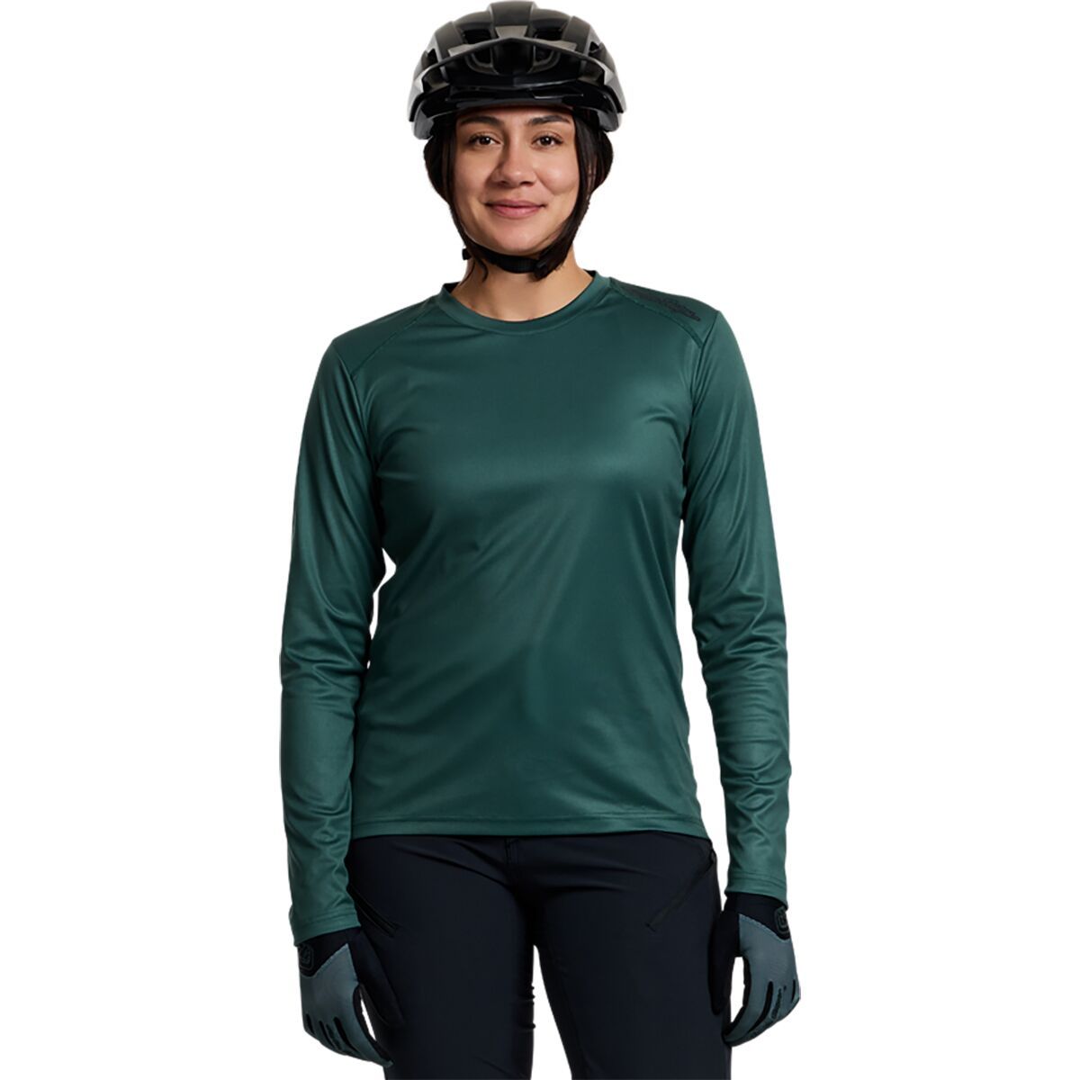 Image of Troy Lee Designs Lilium Long-Sleeve Jersey - Women's Mono Jade, L