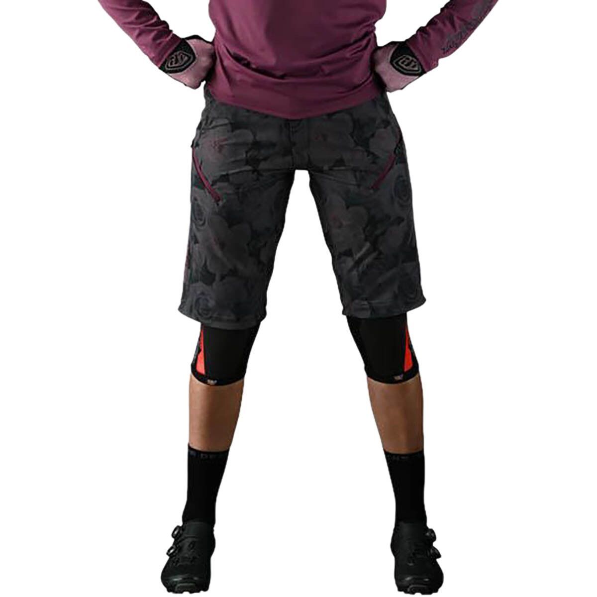 Troy Lee Designs Lilium Short Shell - Women's Floral Black, XL