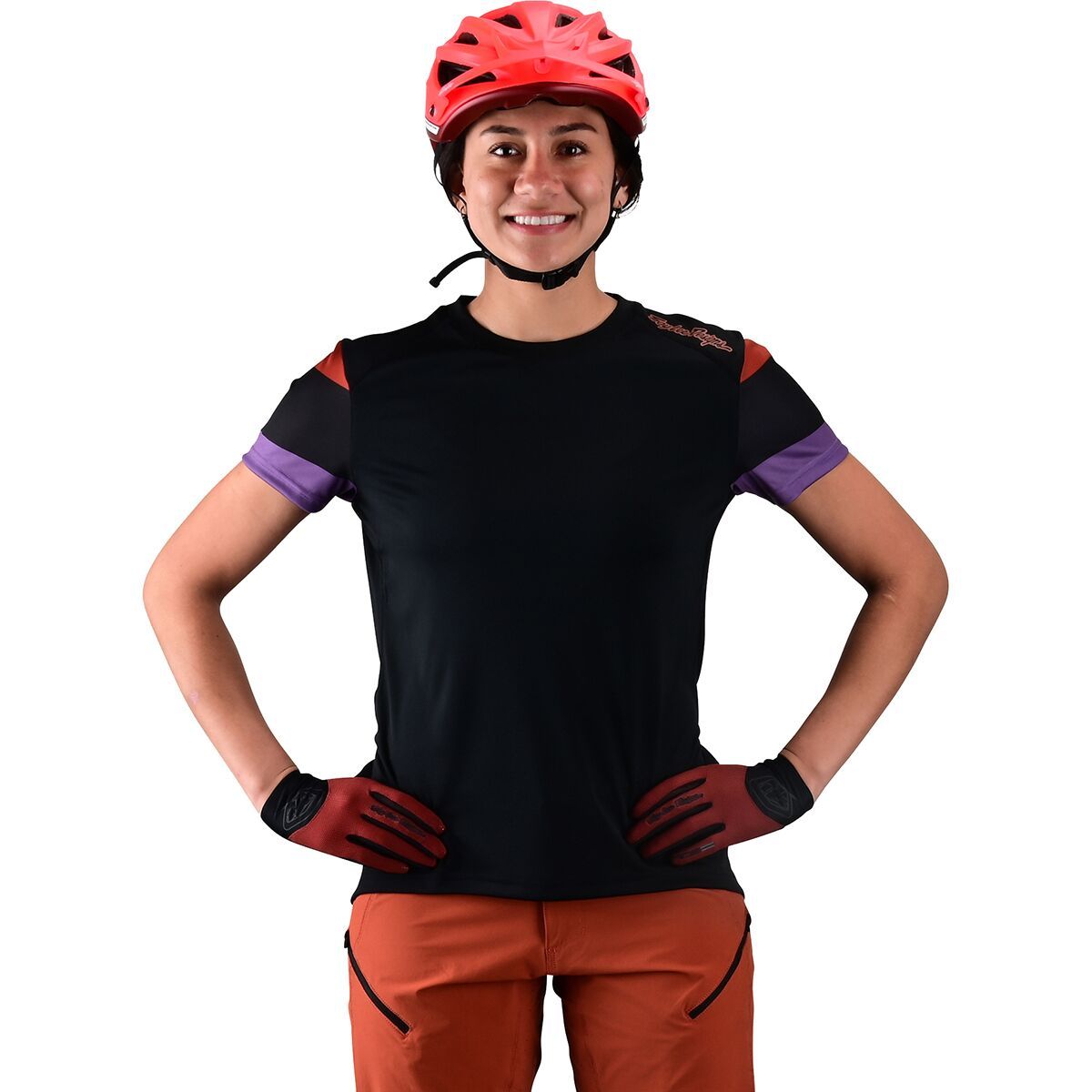Troy Lee Designs Lilium Short-Sleeve Jersey - Women's Rugby Black, S