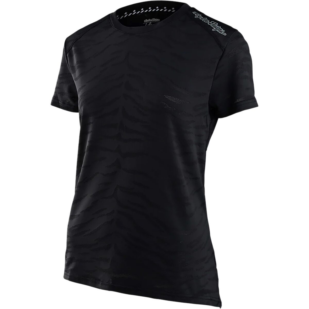 Troy Lee Designs Lilium Short-Sleeve Jersey - Women's Tiger Jacquard Black, L