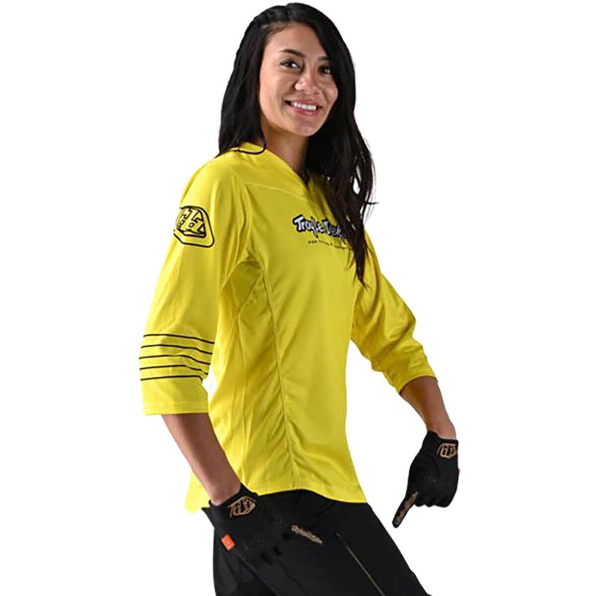Troy Lee Designs Mischief 3/4-Sleeve Jersey - Women's Yellow, XL