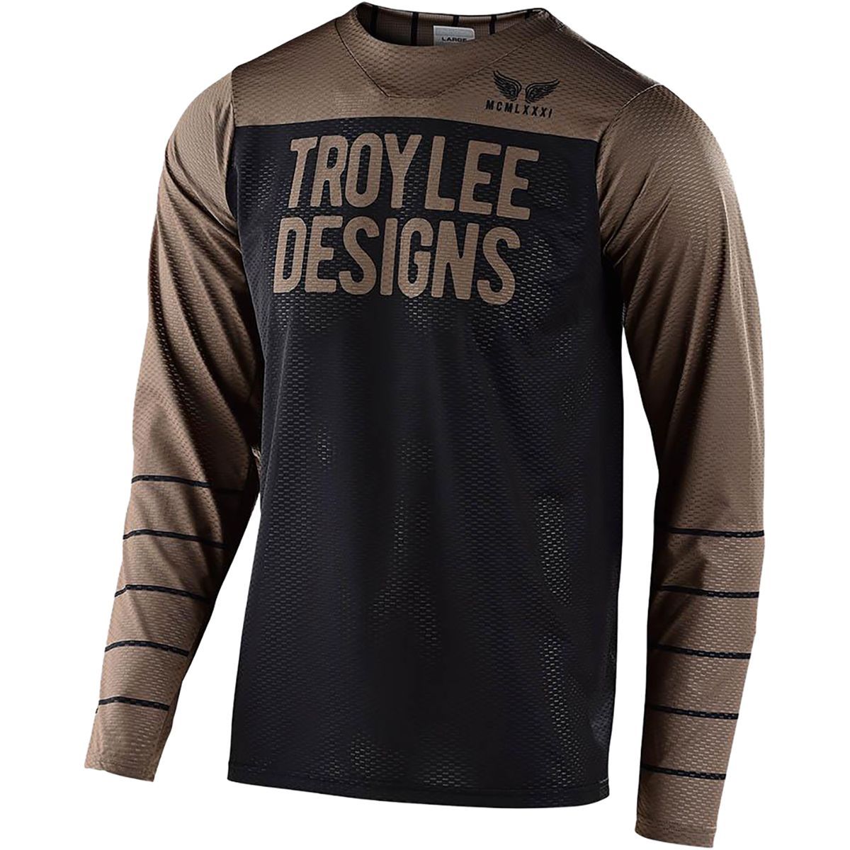 Troy Lee Designs Skyline Air Long-Sleeve Jersey - Men's Black/Walnut, M