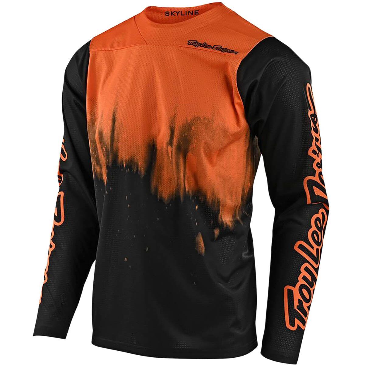 Troy Lee Designs Skyline Long-Sleeve Jersey - Men's Diffuze Tangelo/Black, XXL