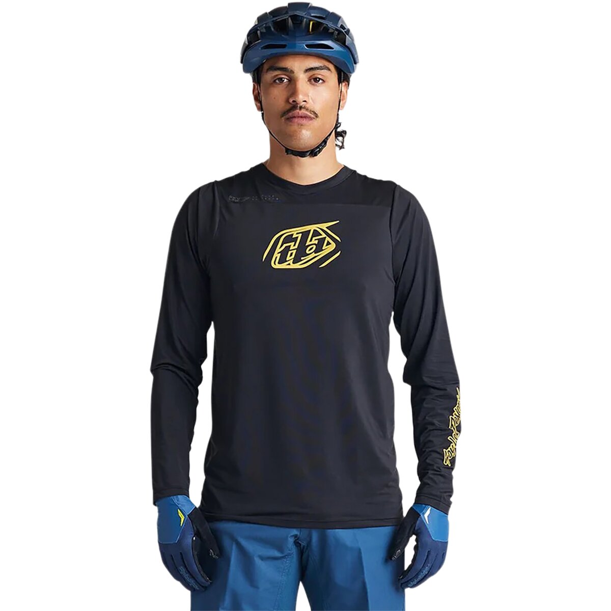 Image of Troy Lee Designs Skyline Long-Sleeve Jersey - Men's Iconic Black, L