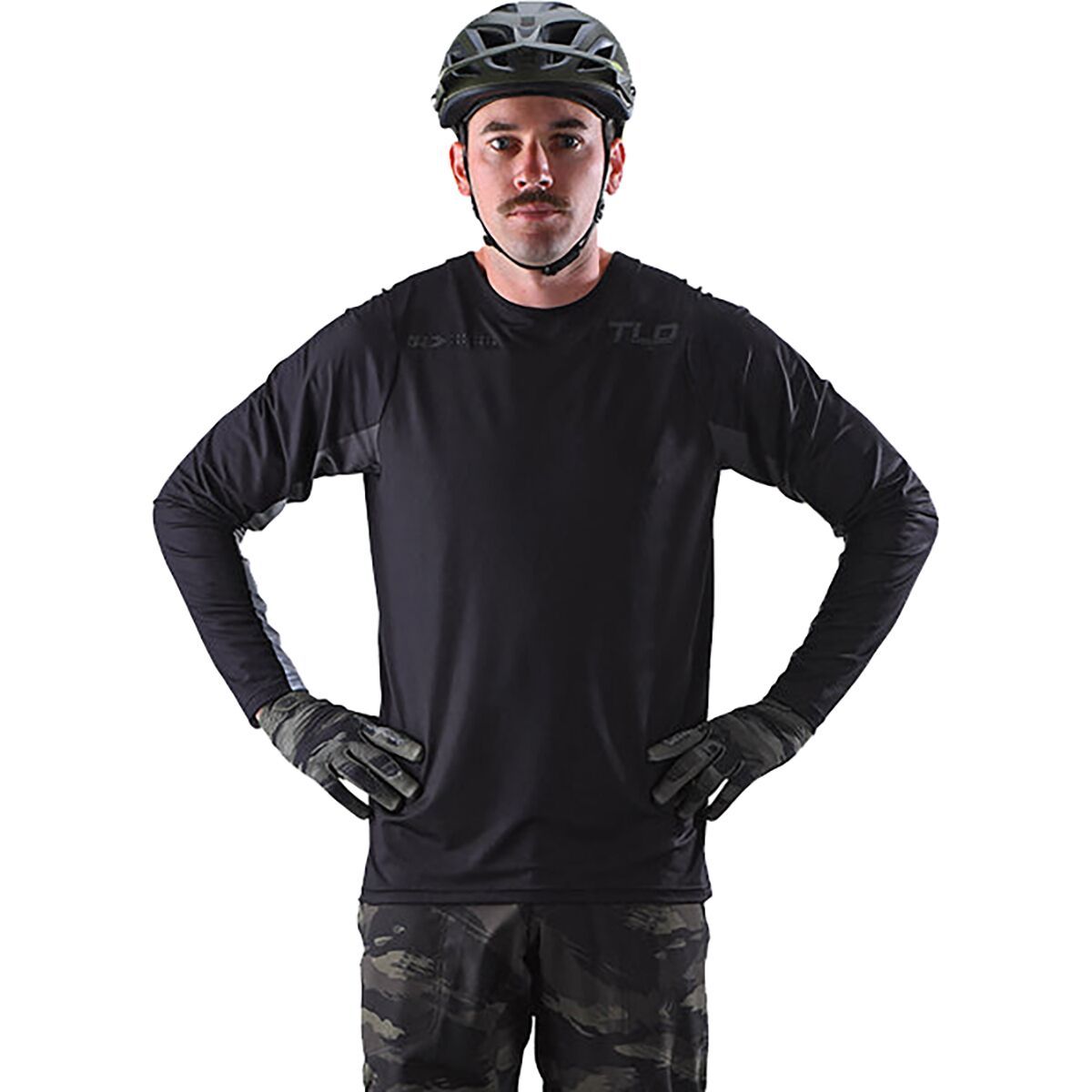 Troy Lee Designs Skyline Long-Sleeve Jersey - Men's Jet Fuel Gray, S