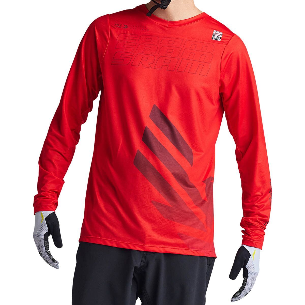 Troy Lee Designs Skyline Long-Sleeve Jersey - Men's Sram Eagle One Fiery Red, L