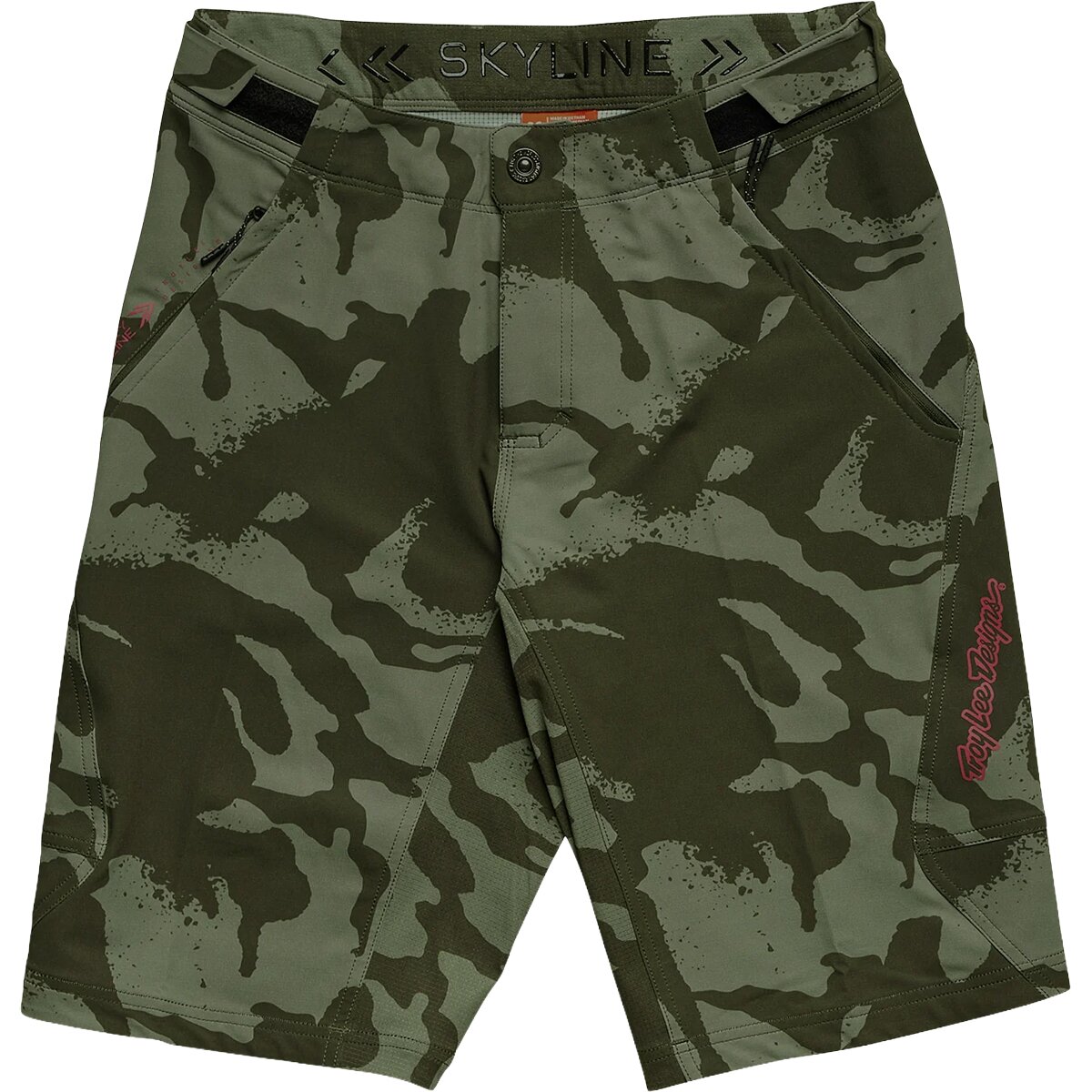 Image of Troy Lee Designs Skyline Short Shell - Men's Shadow Camo Olive, 33