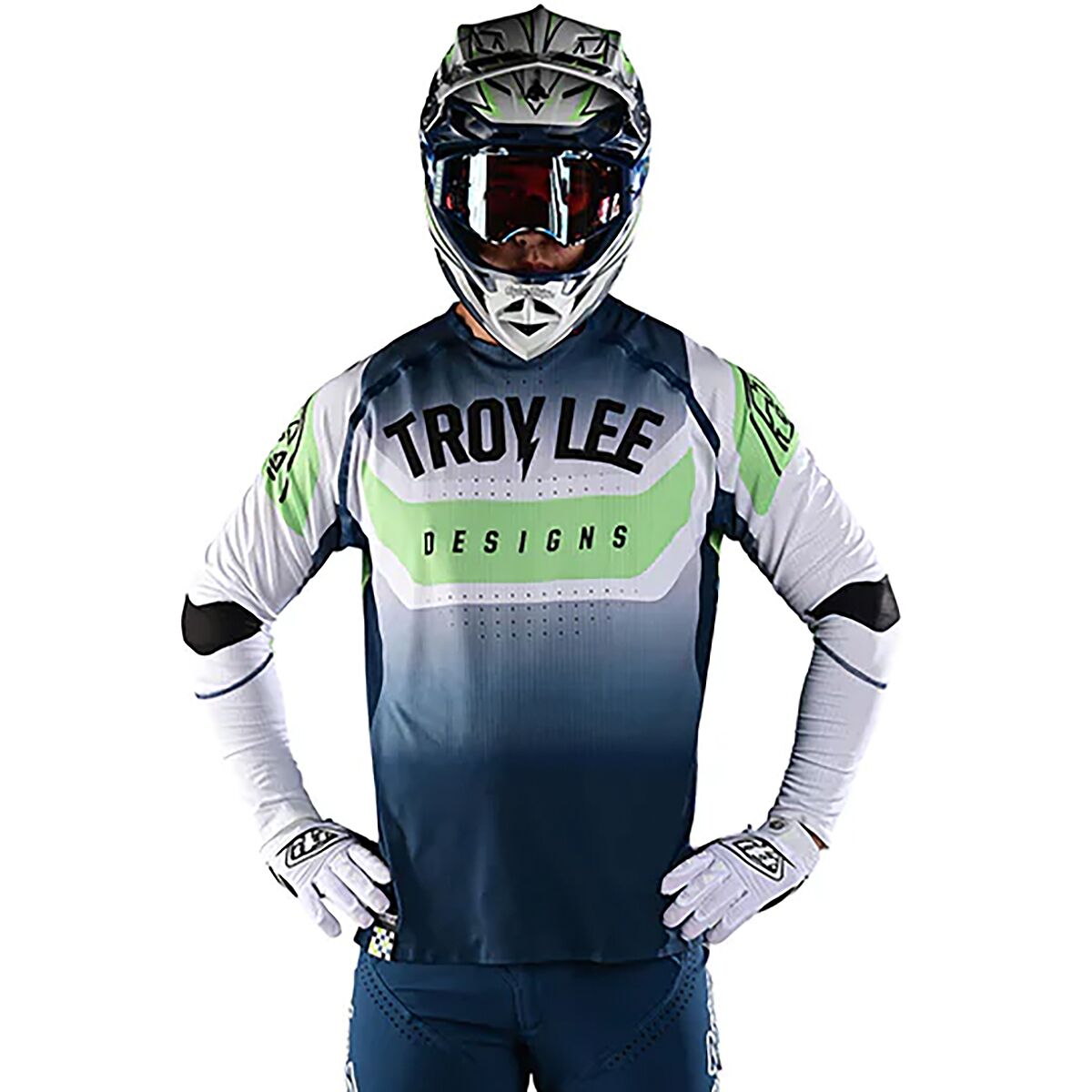 Troy Lee Designs Troy Lee Designs Sprint Ultra Jersey - Men's Arc White/Marine, XL