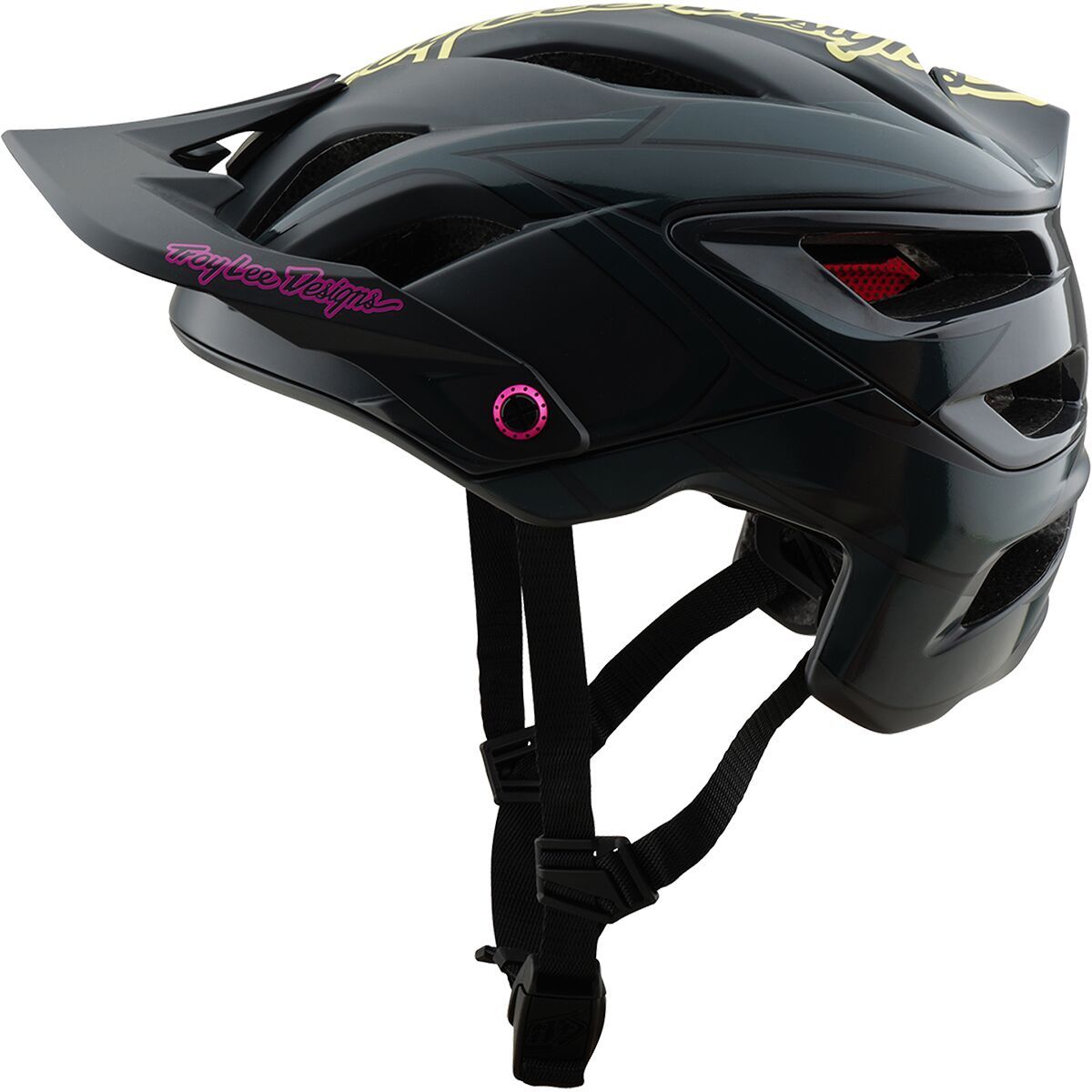 Image of Troy Lee Designs A3 Mips Helmet Ghostwing Charcoal, M/L