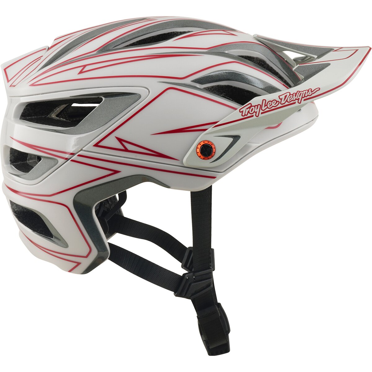 Image of Troy Lee Designs A3 Mips Helmet Pinstripe Gray, M/L
