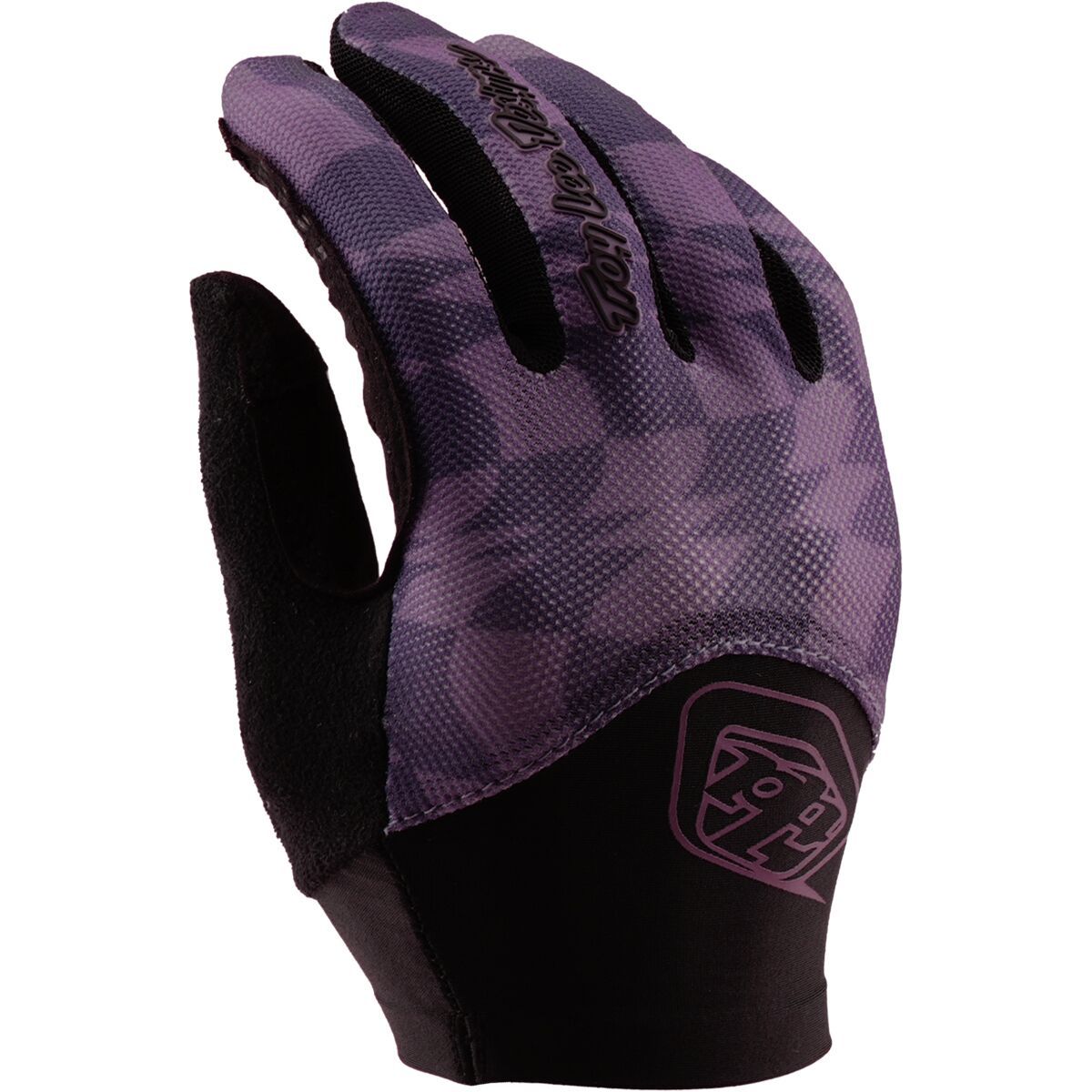 Image of Troy Lee Designs Ace 2.0 Glove - Women's Twisted Checkers Deep Purple, M