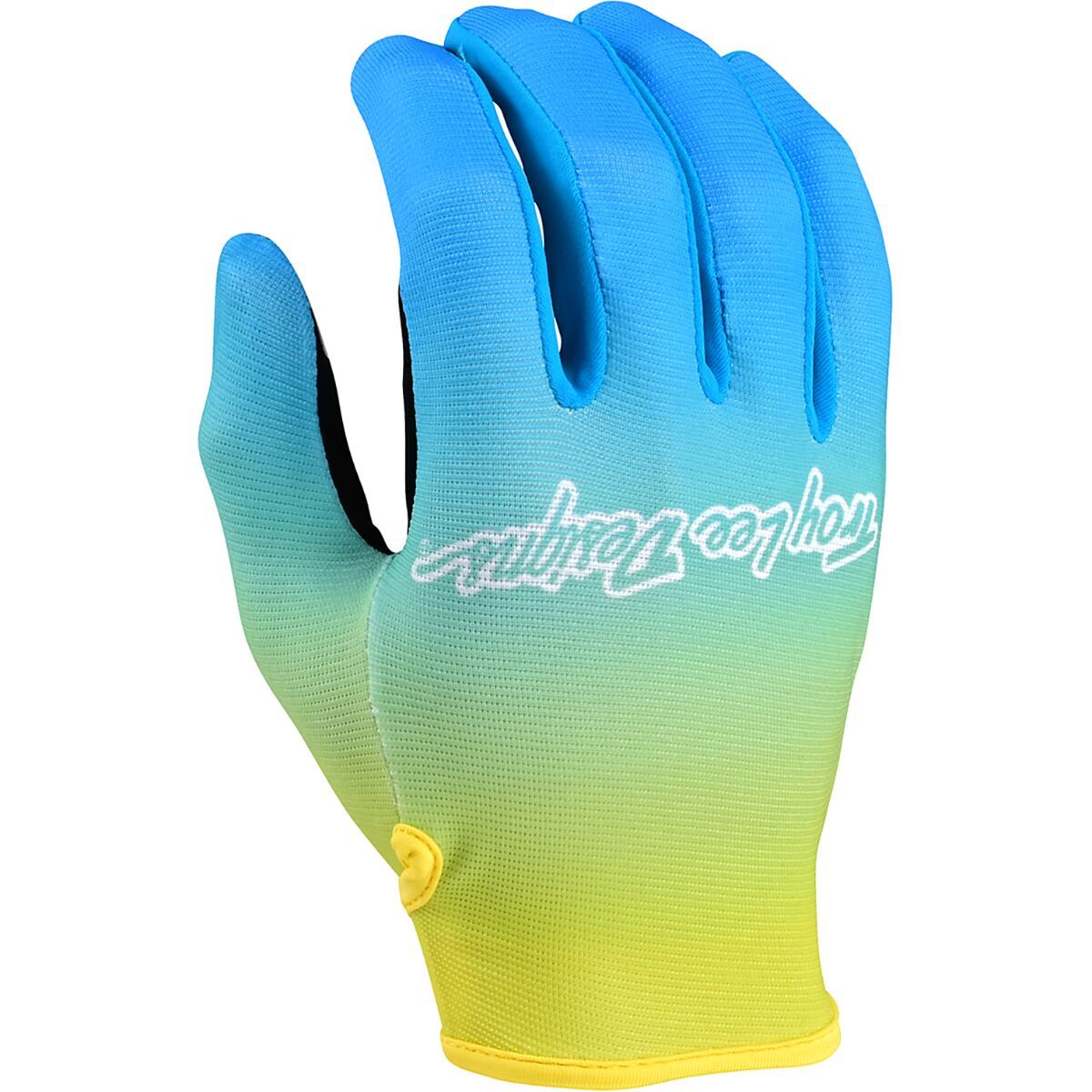 Troy Lee Designs Flowline Glove - Men's Faze Blue/Yellow, L