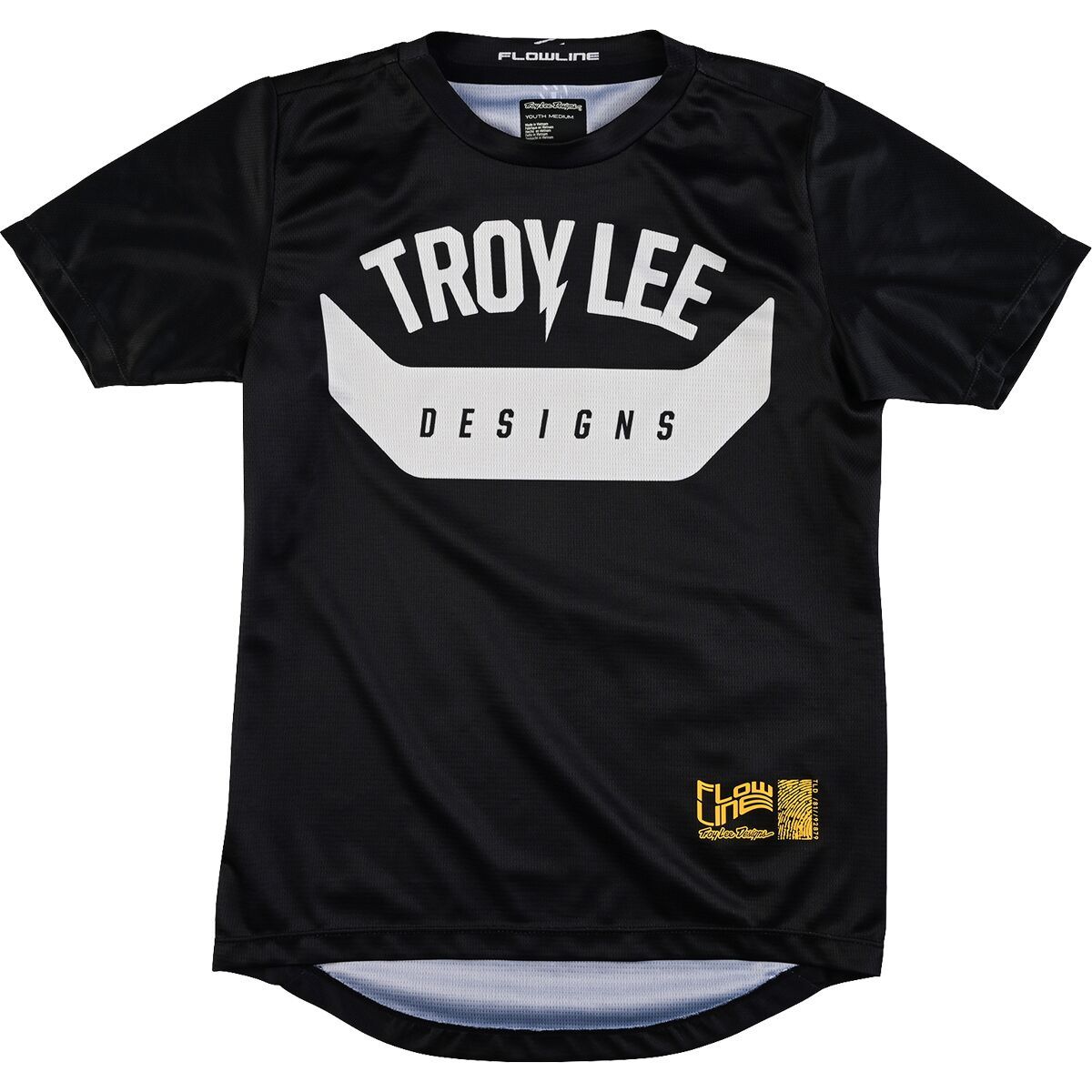 Troy Lee Designs Flowline Short-Sleeve Jersey - Boys' Aircore Black, M