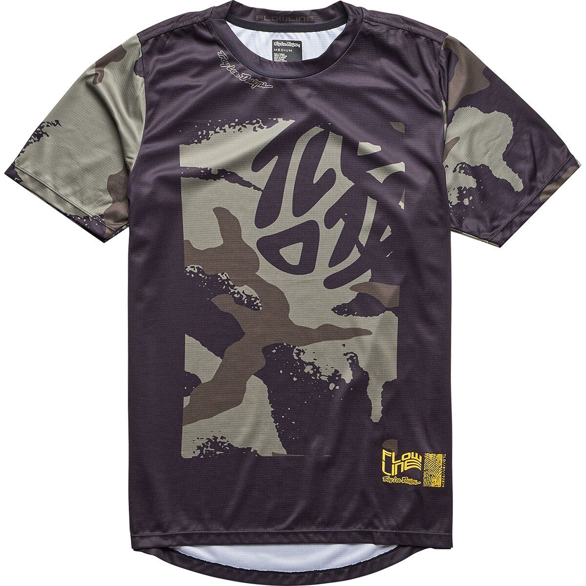 Troy Lee Designs Flowline Short-Sleeve Jersey - Boys' Confined Black, XS