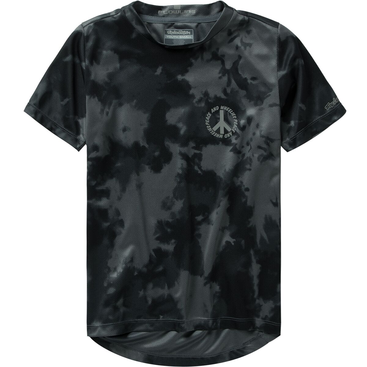 Image of Troy Lee Designs Flowline Short-Sleeve Jersey - Boys' Plot Charcoal, M