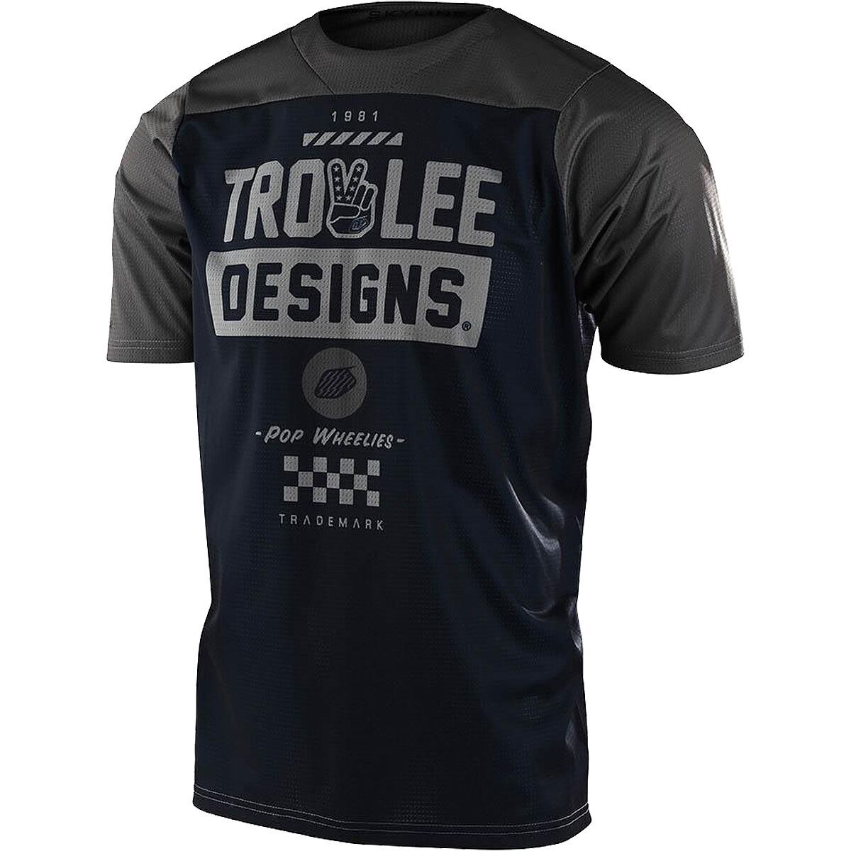 Troy Lee Designs Skyline Short-Sleeve Jersey - Men's Camber Navy/Olive, L