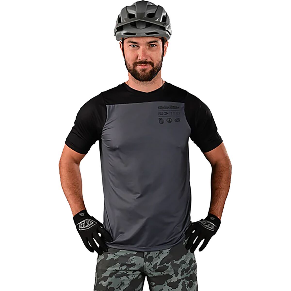 Troy Lee Designs Skyline Short-Sleeve Jersey - Men's Charcoal, XL