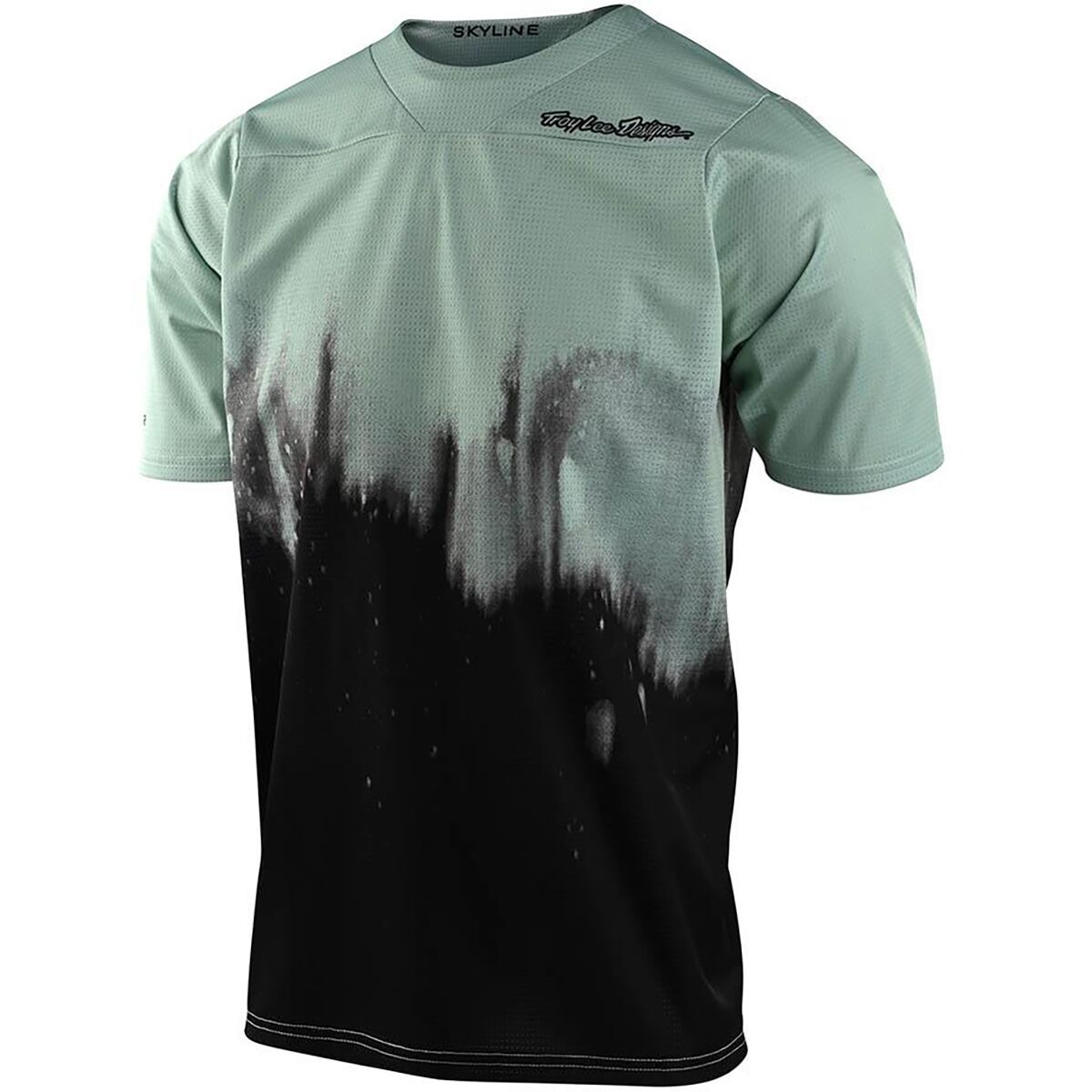 Troy Lee Designs Skyline Short-Sleeve Jersey - Men's Diffuze Smoke Green/Black, L