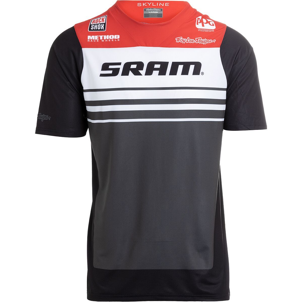 Troy Lee Designs Skyline Short-Sleeve Jersey - Men's Formula Sram Red/Black, L