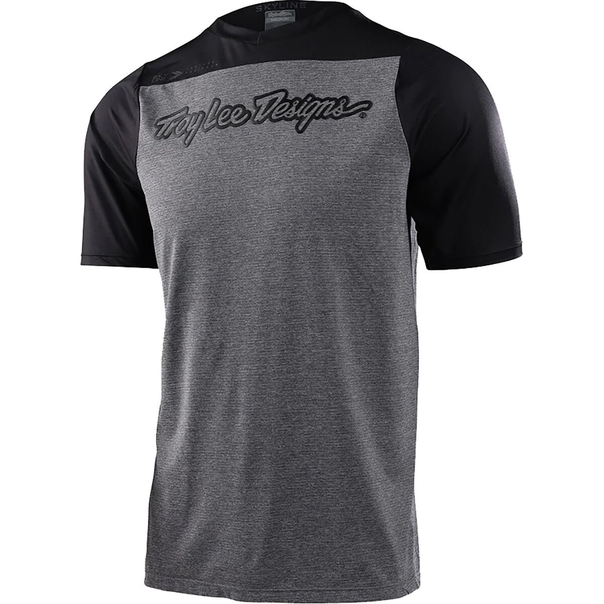Troy Lee Designs Skyline Short-Sleeve Jersey - Men's Heather Gray/Black, XL