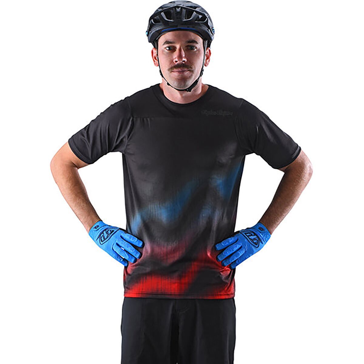 Troy Lee Designs Skyline Short-Sleeve Jersey - Men's Wave Black, XL
