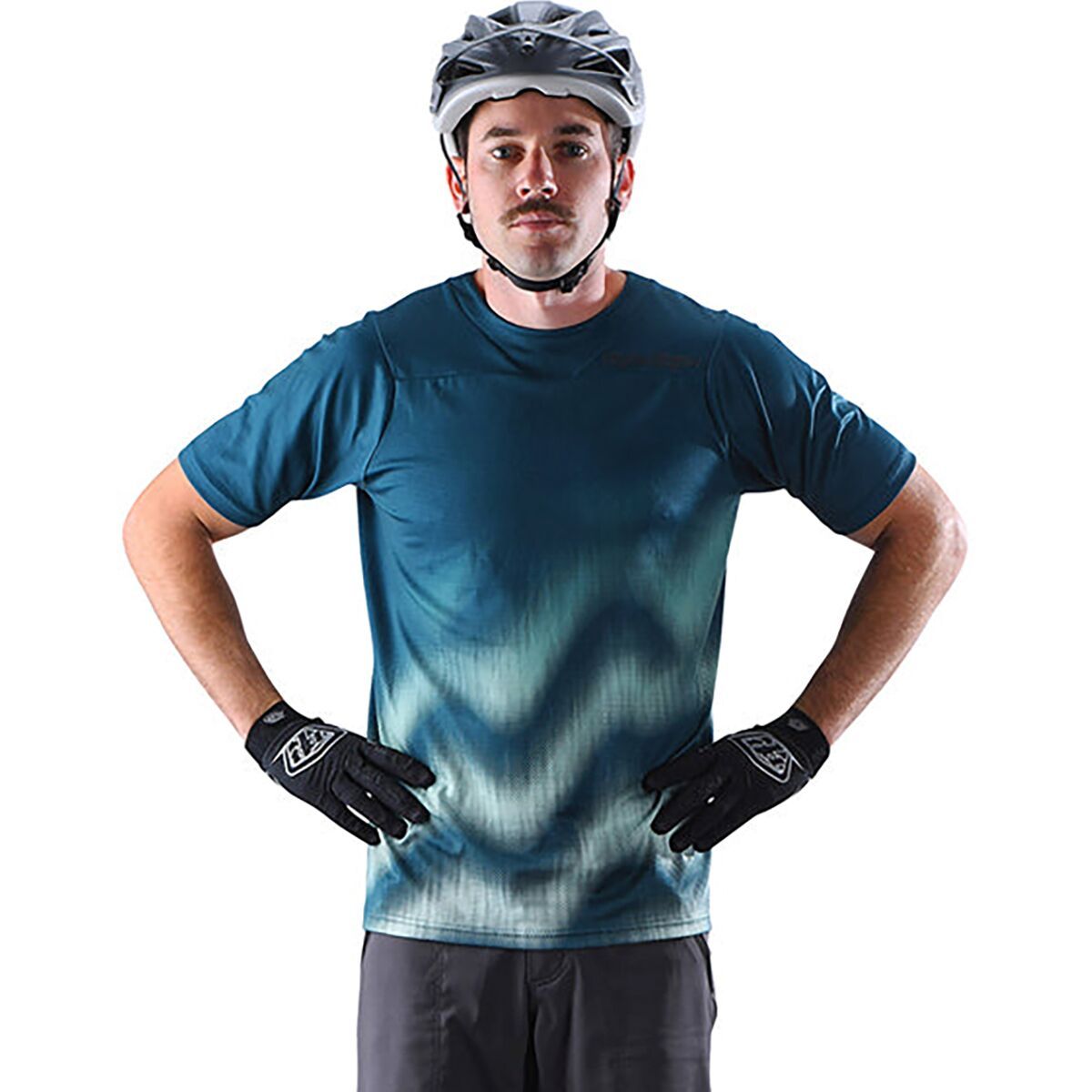 Troy Lee Designs Skyline Short-Sleeve Jersey - Men's Wave Jungle Green, XL