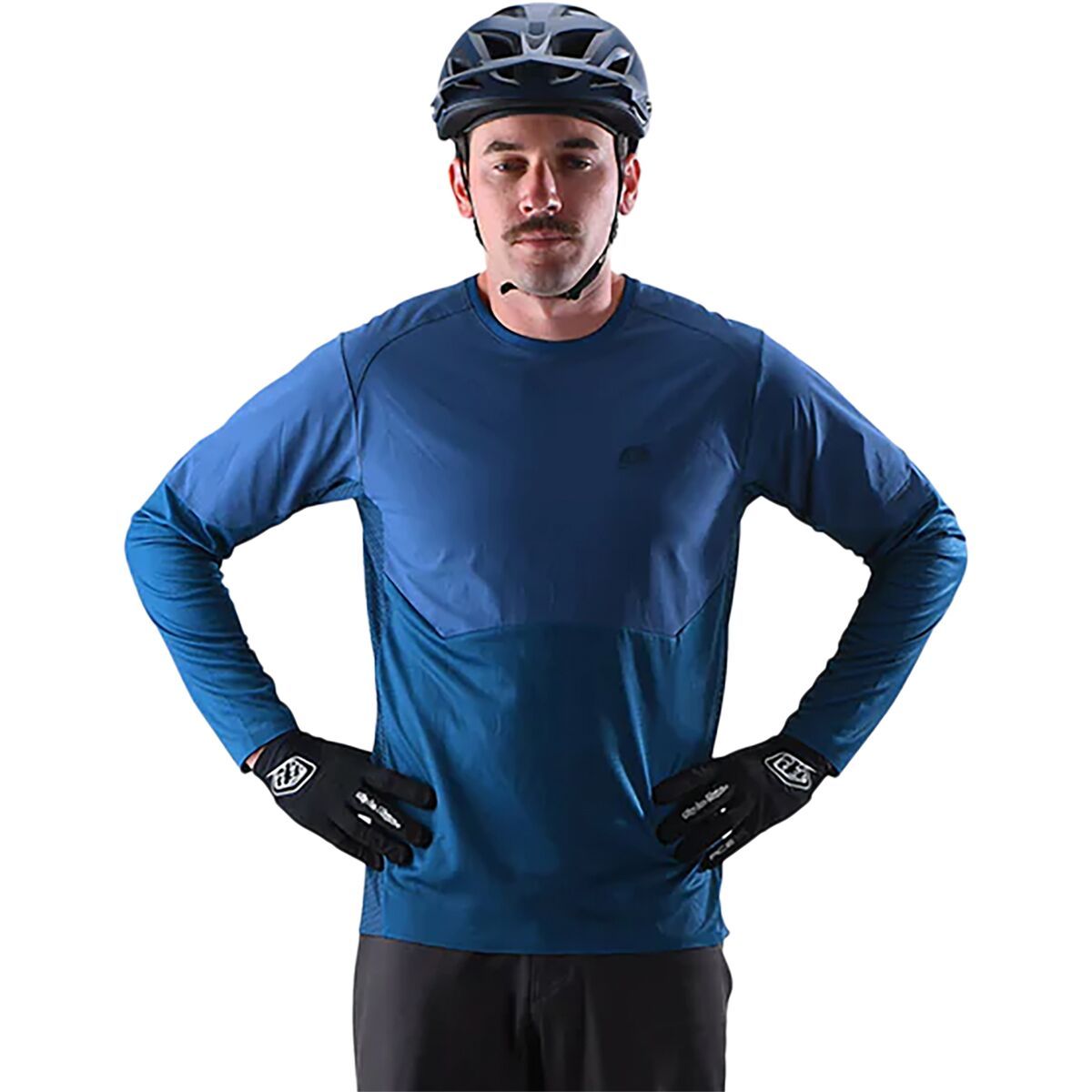 Troy Lee Designs Drift Long-Sleeve Jersey - Men's Dark Slate Blue, XL