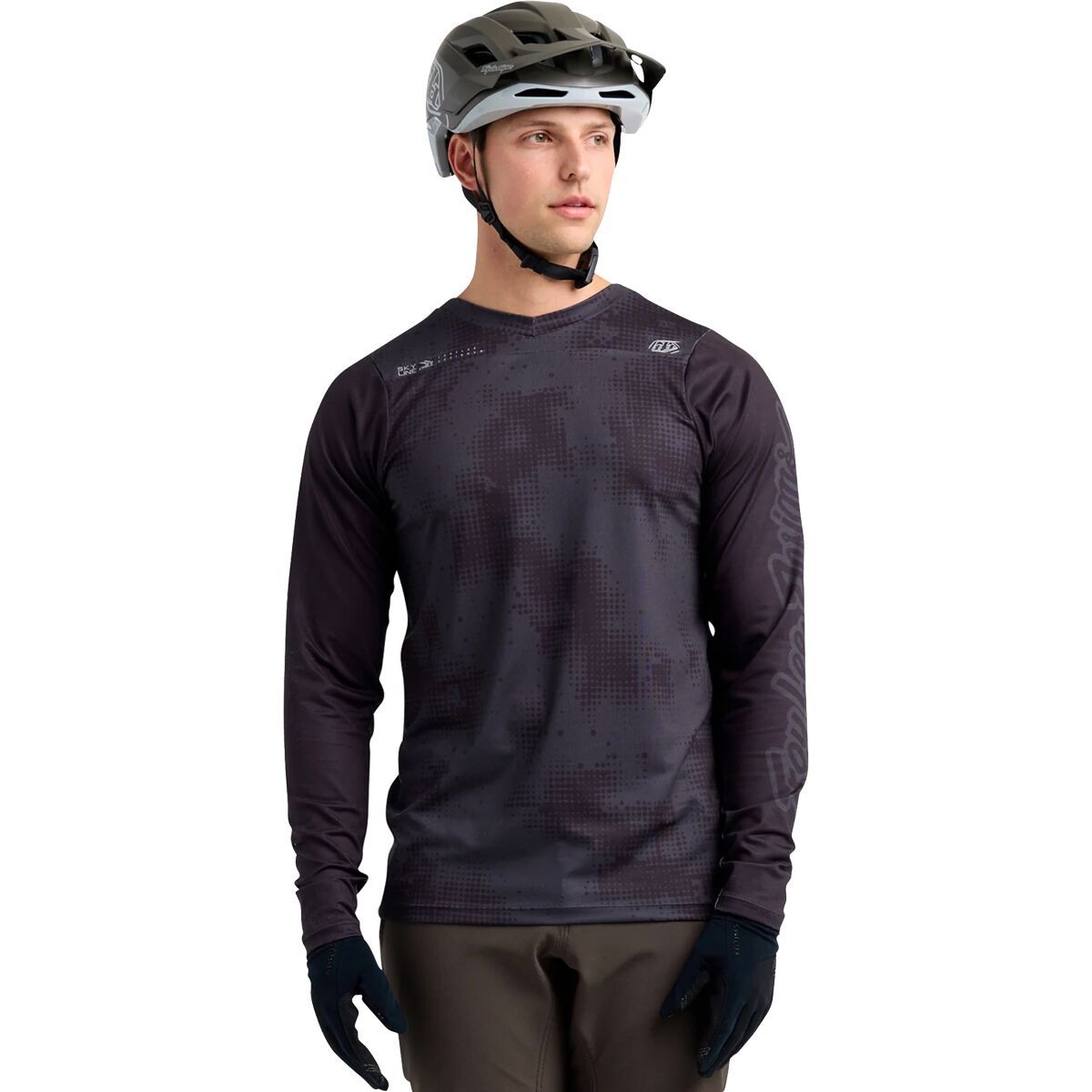 Image of Troy Lee Designs Skyline Chill Jersey - Men's Scattered Carbon, M