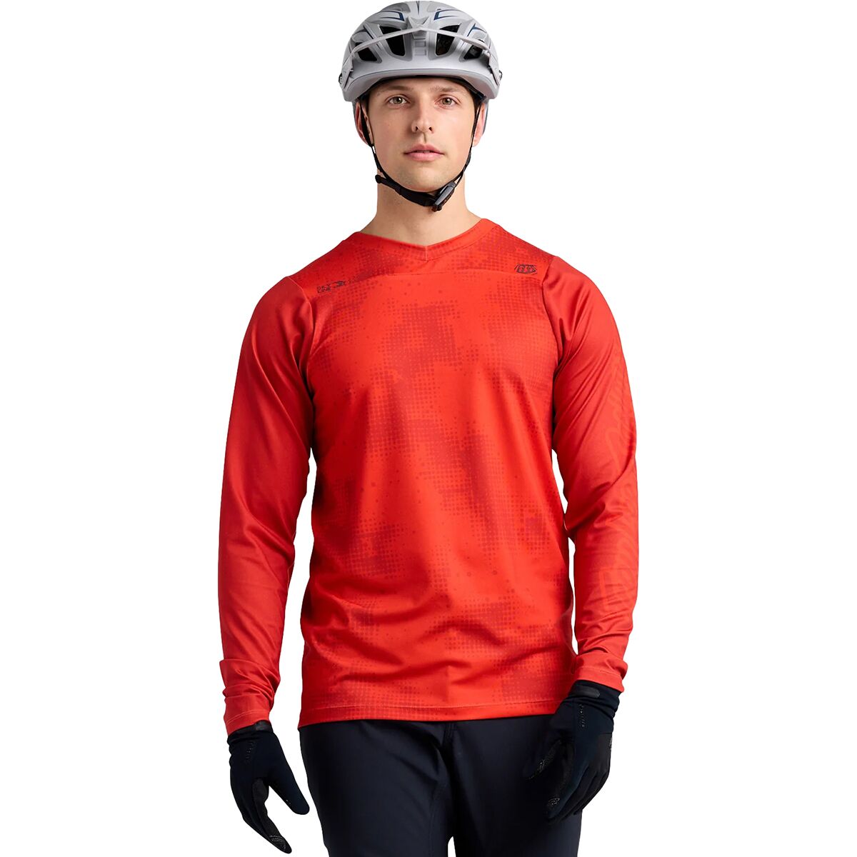 Image of Troy Lee Designs Skyline Chill Jersey - Men's Scattered Fire Orange, M