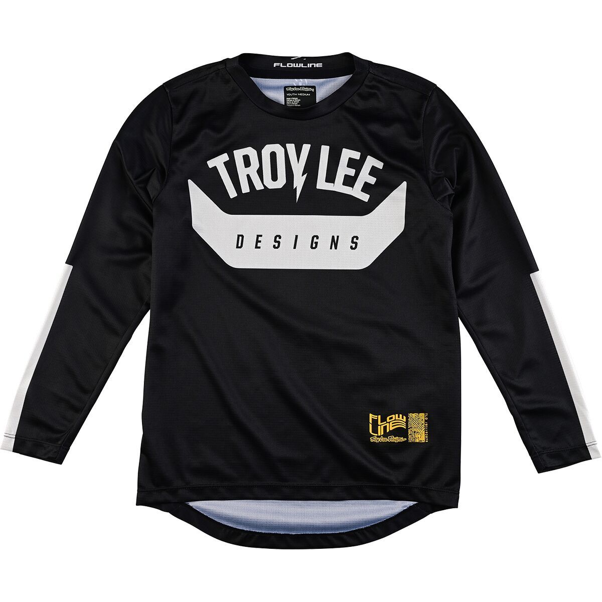 Troy Lee Designs Flowline Long-Sleeve Jersey - Boys' Aircore Black, S