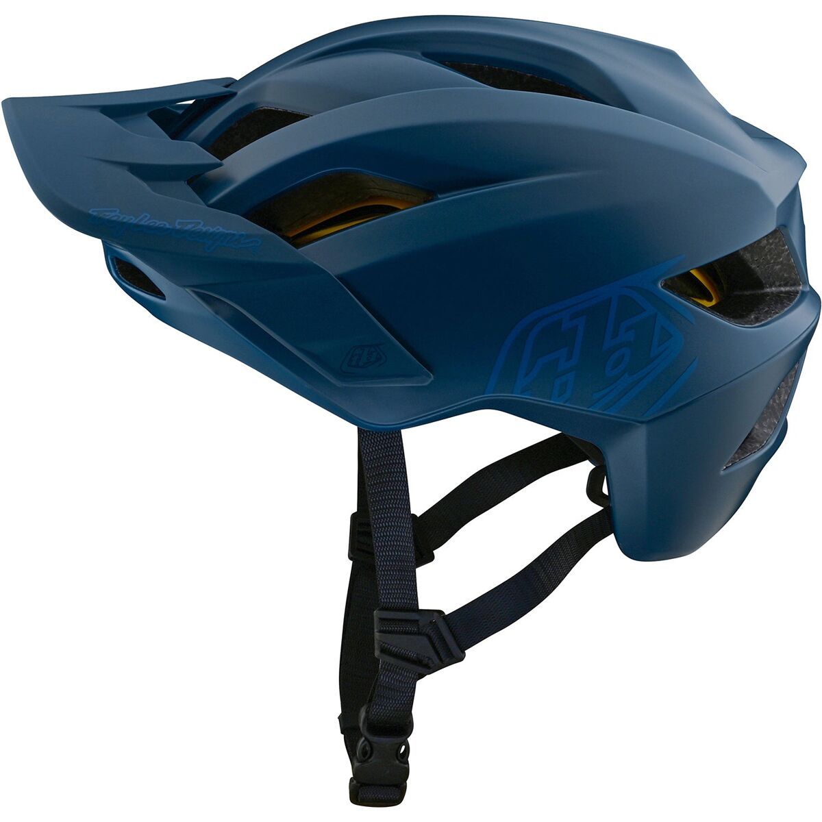 Image of Troy Lee Designs Flowline Helmet - Kids' Point Dark Indigo, One Size