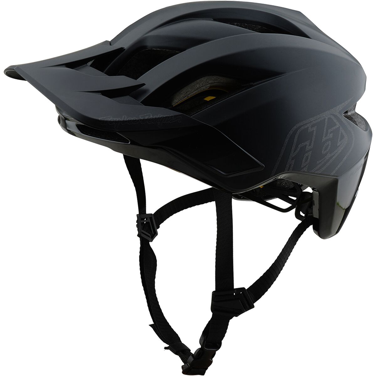 Image of Troy Lee Designs Flowline Mips Helmet Point Black/Charcoal, M/L